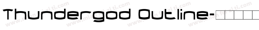 Thundergod Outline字体转换